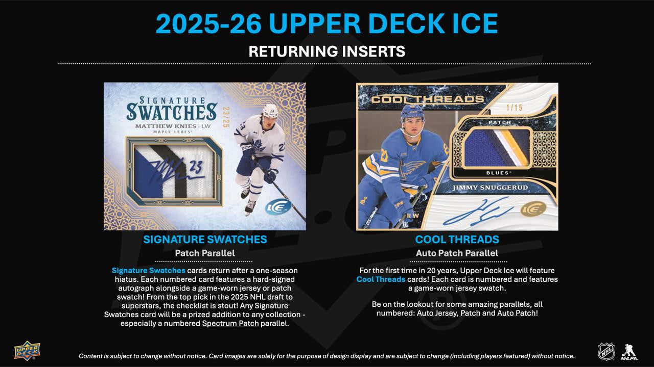 2025/26 Upper Deck Ice Hockey Hobby 16 Box Case