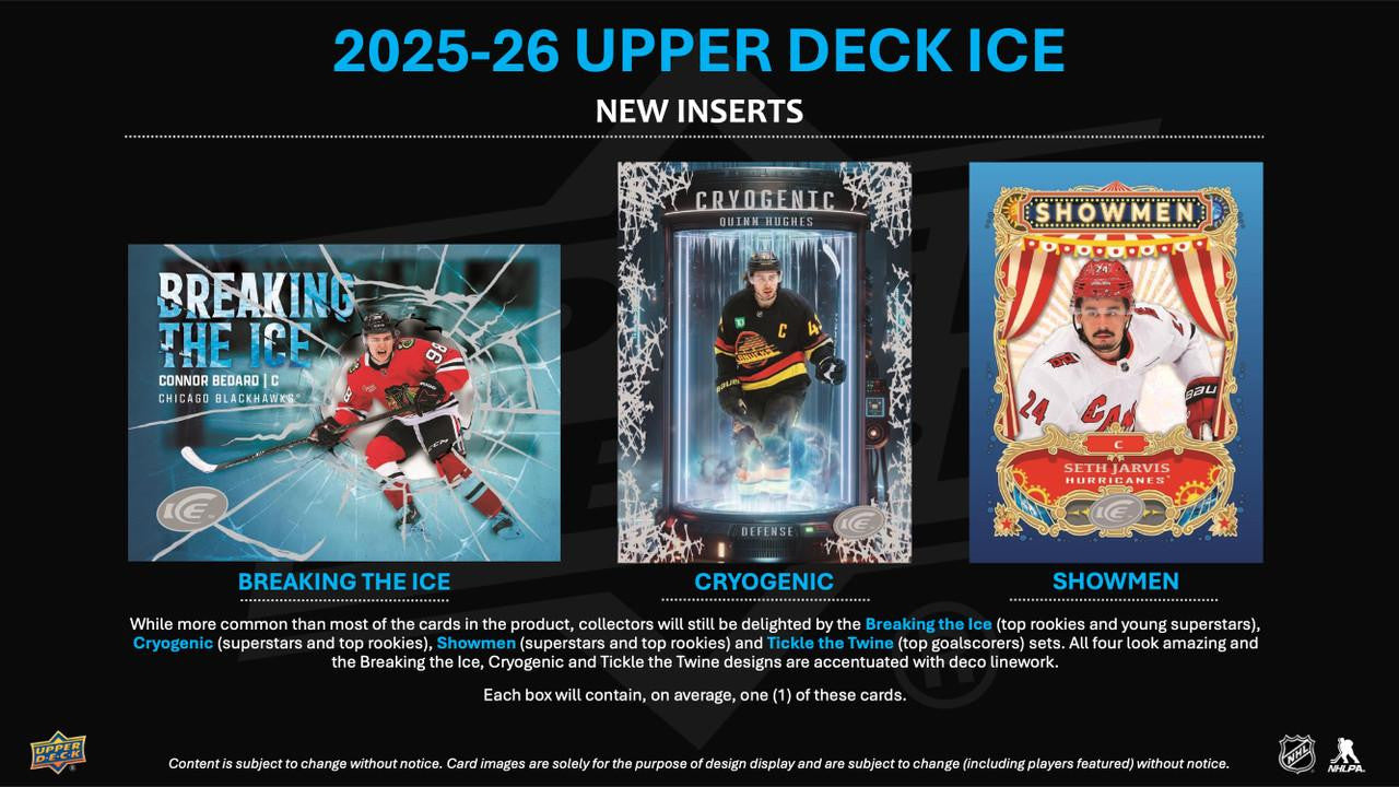2025/26 Upper Deck Ice Hockey Hobby 16 Box Case