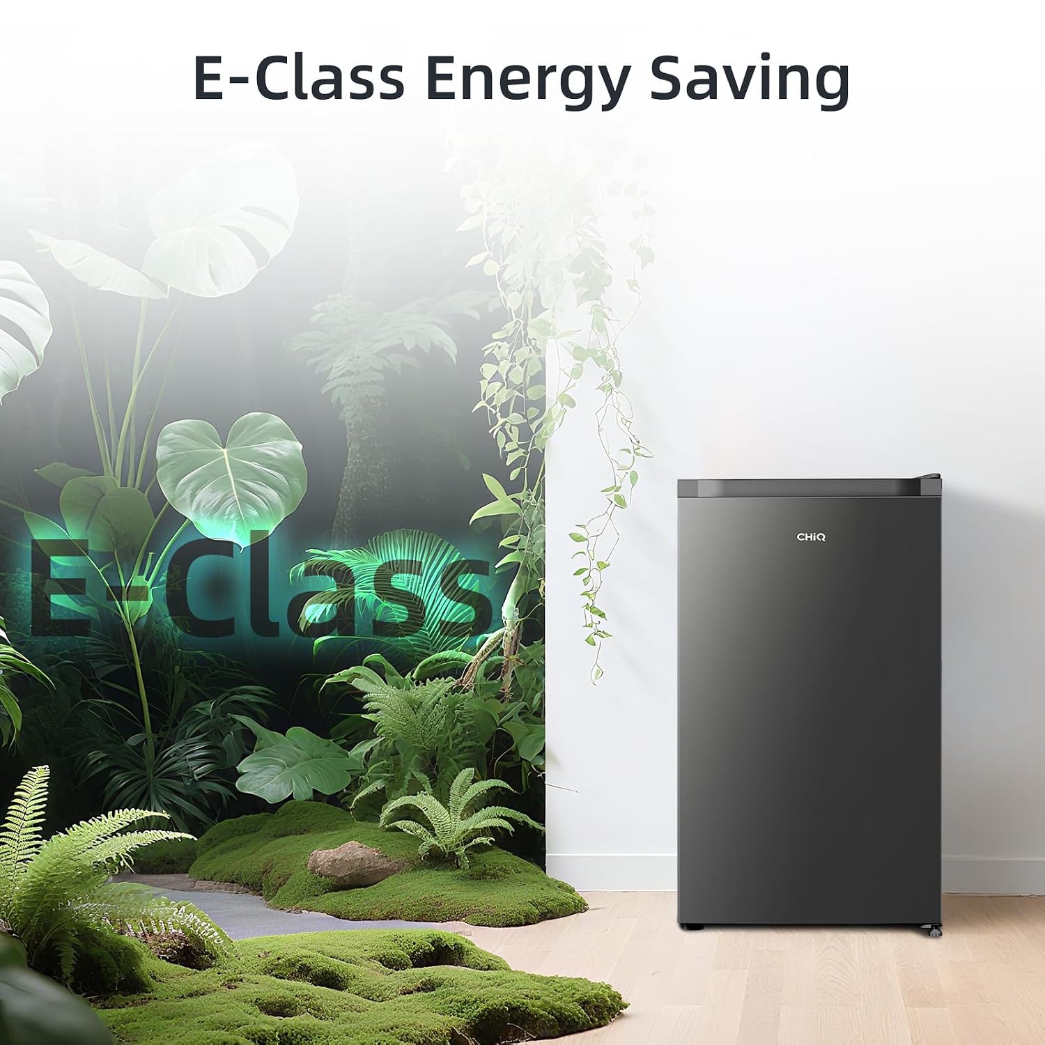 Under Counter Fridge 92L 7 Temp Settings Reversible Door Black