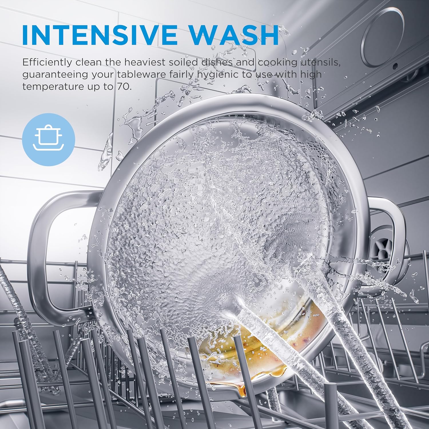 Freestanding Dishwasher 10 Place Settings 45cm Stainless Steel