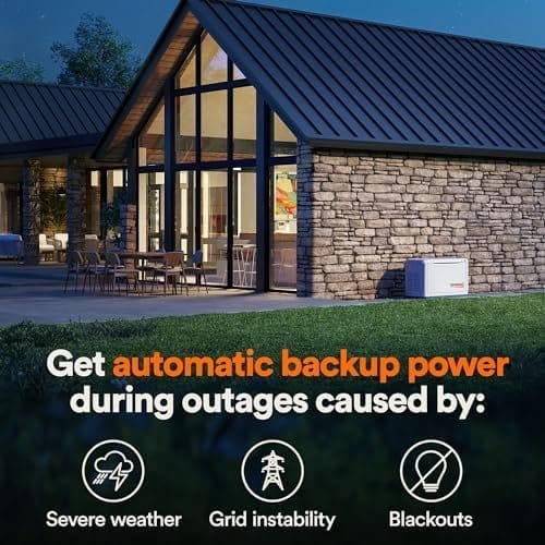 Generac Guardian 22kW Home Standby Generator with 200-Amp Transfer Switch, Aluminum Enclosure & WiFi Monitoring