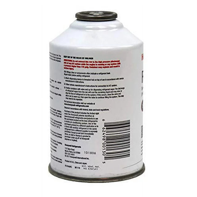 Honeywell R-1234yf Refrigerant – 8oz Self-Sealing Can, MVAC