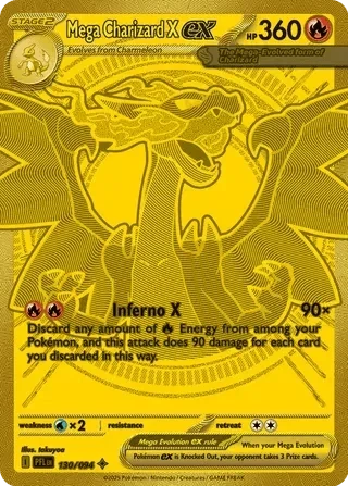 Mega Charizard X ex 130/094 - Phantasmal Flames - Holofoil