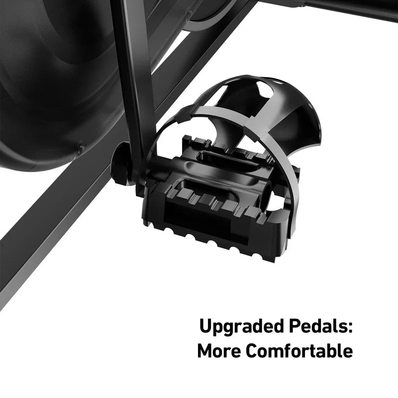 DeerRun S500 Pro King Size Indoor Exercise Bike for Tall Riders 32 Magnetic Adjustable Resistance, LED Screen