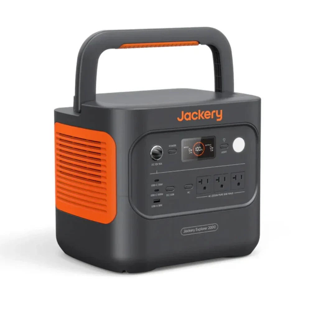 Jackery Explorer 2000 v2 Portable Power Station | 2042Wh | 2200W | 400W Solar Input