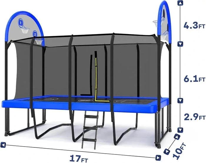 Zupapa 1800LBS/2500LBS Rectangular Trampoline