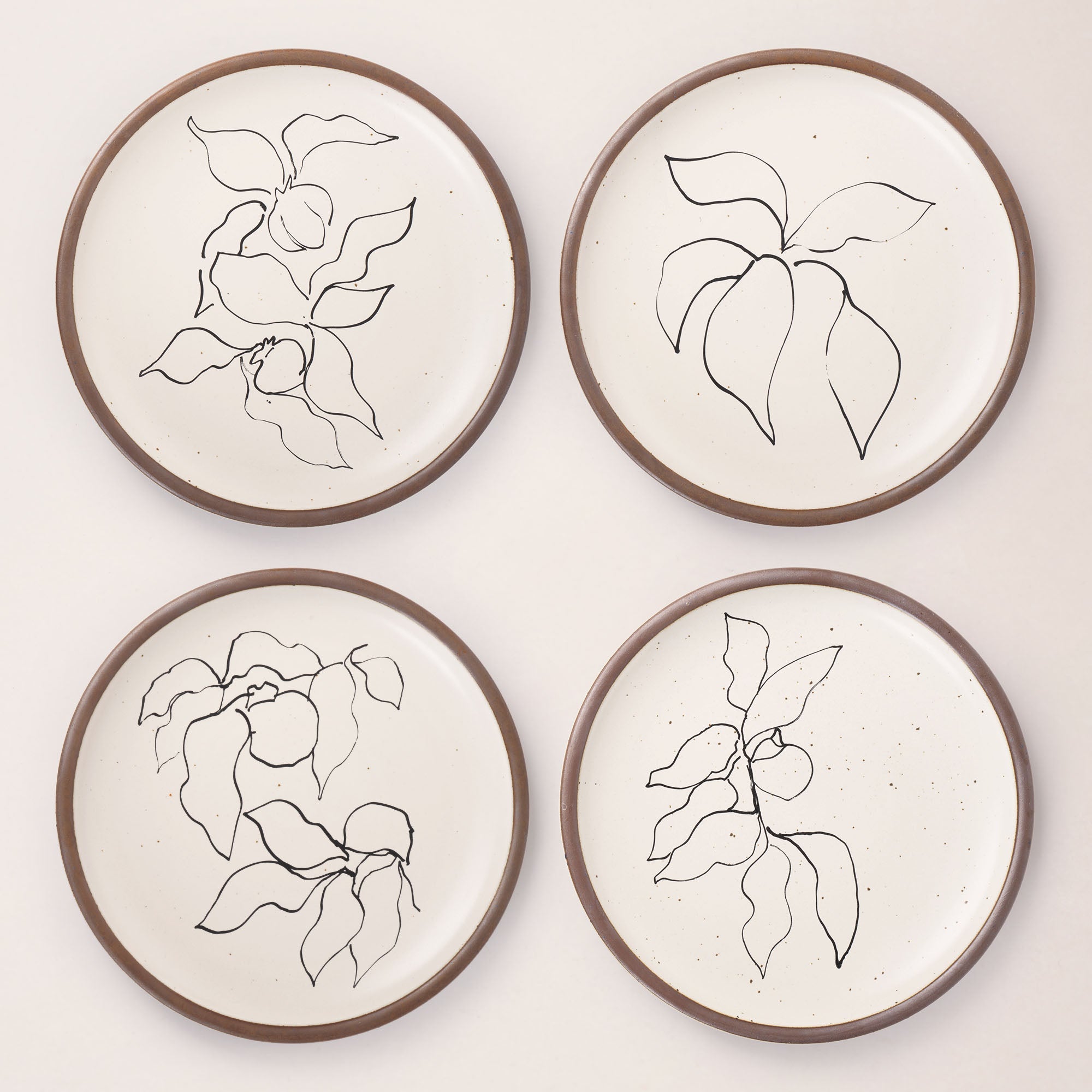 Dinner Plate Set, Illustrations from Verve, I-IV