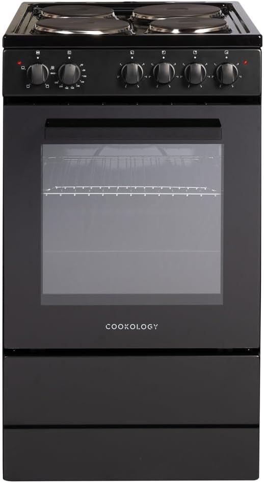 Freestanding Electric Cooker 62L 50cm Black