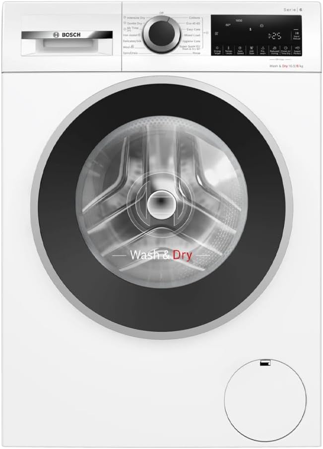 Freestanding Washer Dryer 10.5/6kg 1400rpm AntiStain White