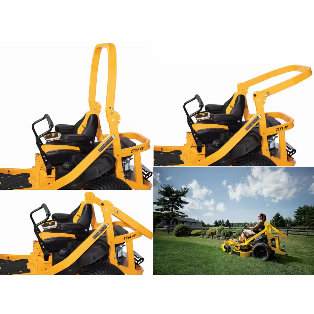 Ultima ZTX5 60 In. Fab Deck 24 HP V-Twin Kawasaki Zero Turn Mower with Roll over Protection and Front Wheel Suspension