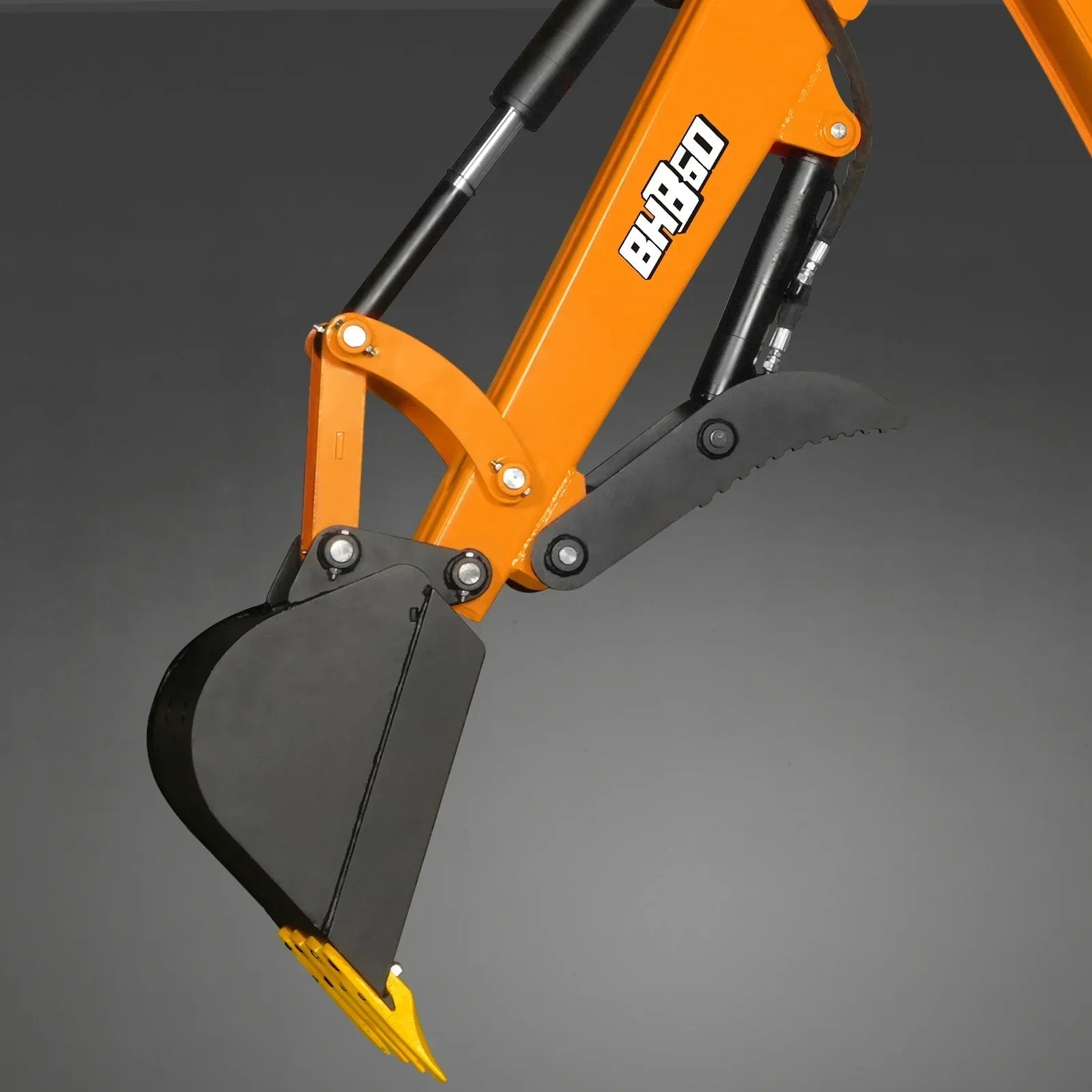 9′ Tractor Backhoe Attachment with Hydraulic Thumb, 15″ Bucket, Self-Contained Pump, for 25-100 HP, Cat. 1&2 Tractor, BH860