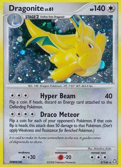 Dragonite Lv.61 2/146 - Legends Awakened  - Reverse Holofoil