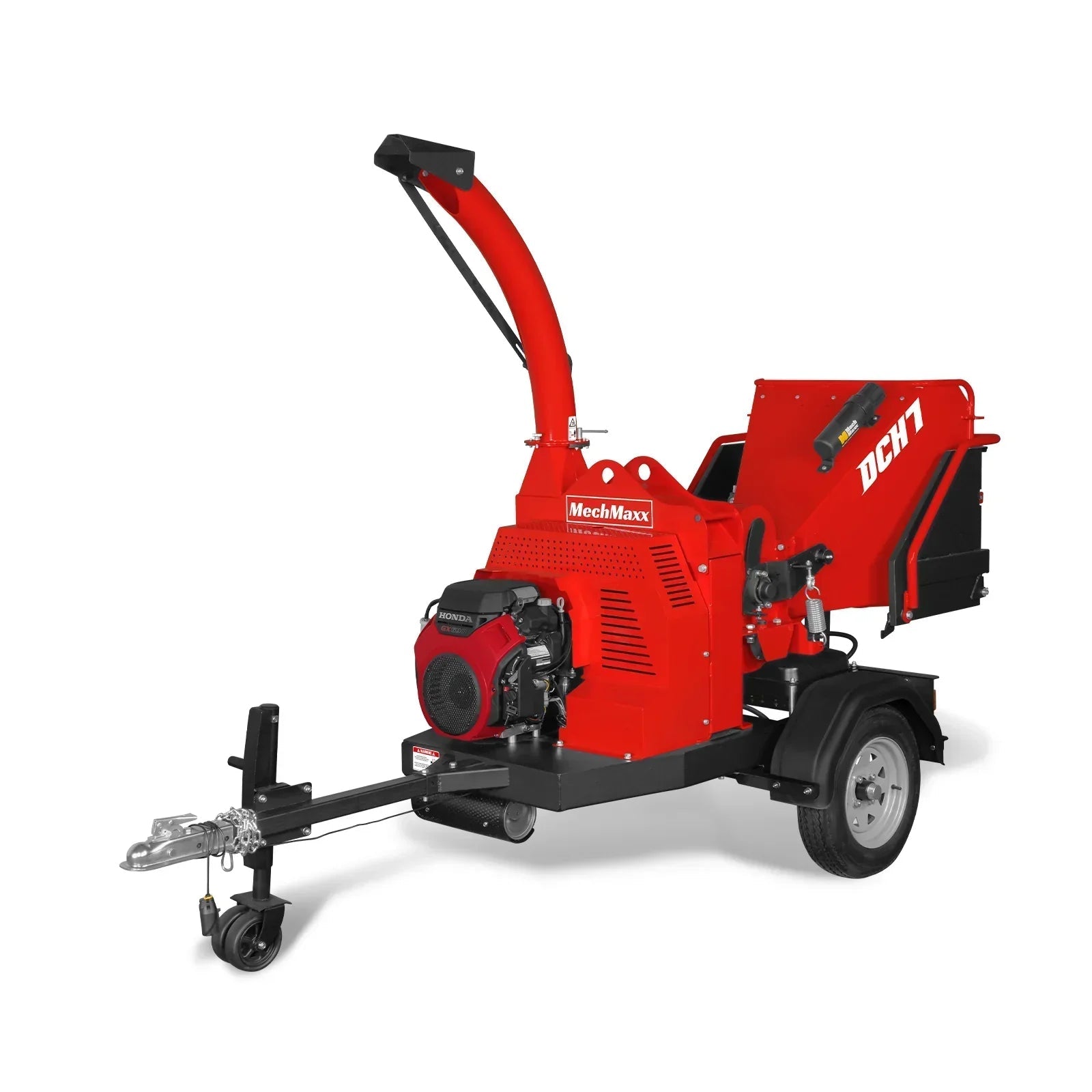 HONDA GX690 22HP 688cc Twin Cylinder Gasoline Engine Powered 7” Hydraulic Feeding Wood Chipper, DCH7