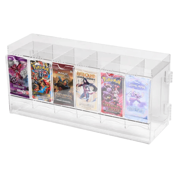 The Acrylic Box - 6- Slot Booster Pack Dispenser