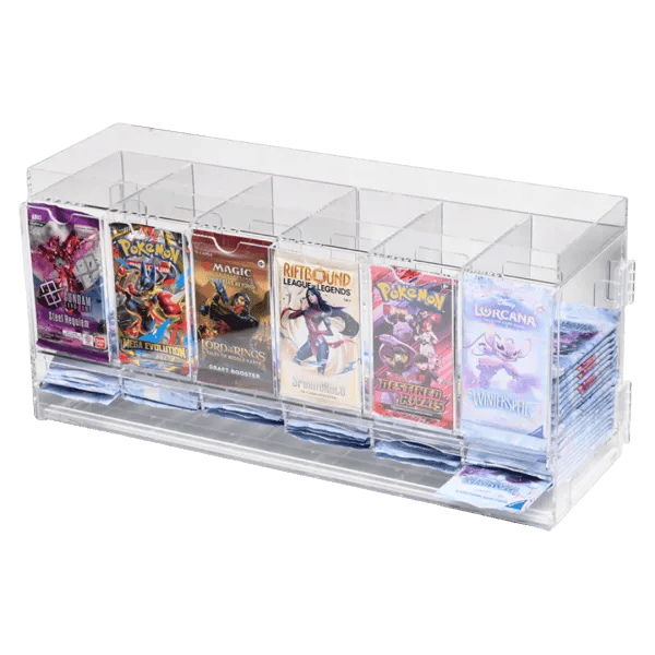 The Acrylic Box - 6- Slot Booster Pack Dispenser