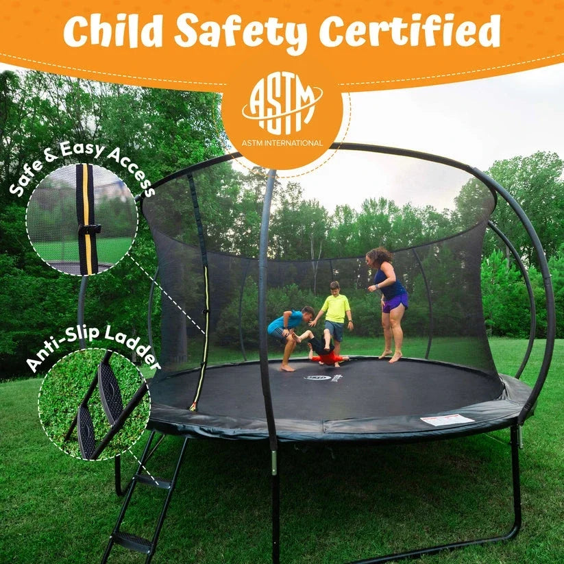 Jumpzylla Premium Trampoline with Extra Protection | ASTM Safety Certified