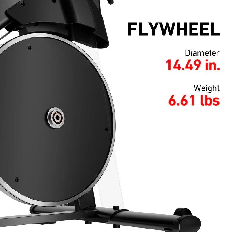 DeerRun S500 Pro King Size Indoor Exercise Bike for Tall Riders 32 Magnetic Adjustable Resistance, LED Screen
