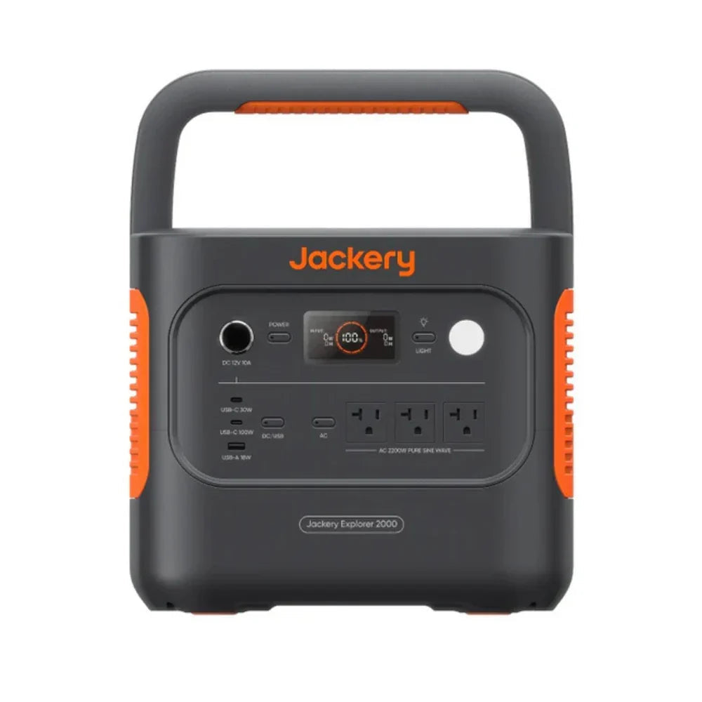 Jackery Explorer 2000 v2 Portable Power Station | 2042Wh | 2200W | 400W Solar Input