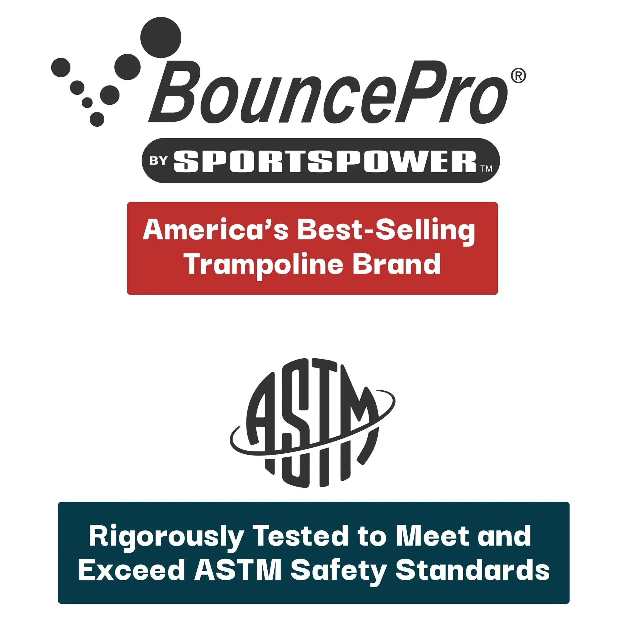 Sportspower Bounce Pro 9ft x 15ft Rectangular Trampoline