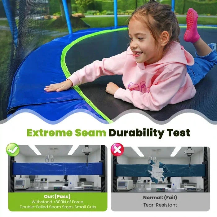 Zupapa 1500LBS Upgraded Trampoline 10-16FT