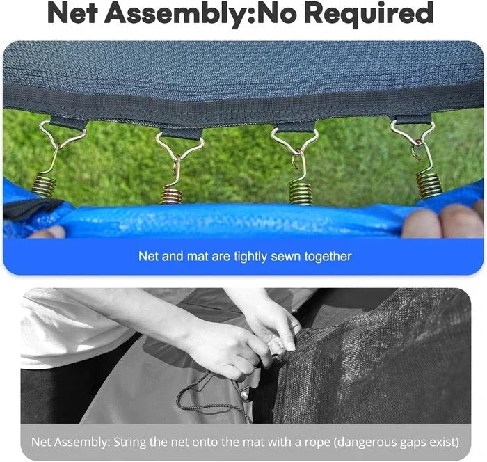Zupapa 1800LBS/2500LBS Rectangular Trampoline