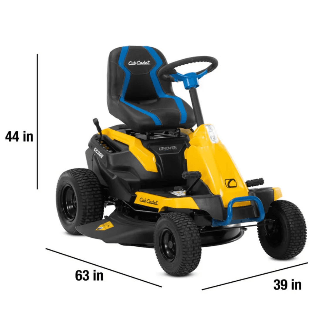 Cub Cadet CC30E 30-Inch 56V MAX Lithium-Ion Electric Riding Lawn Mower
