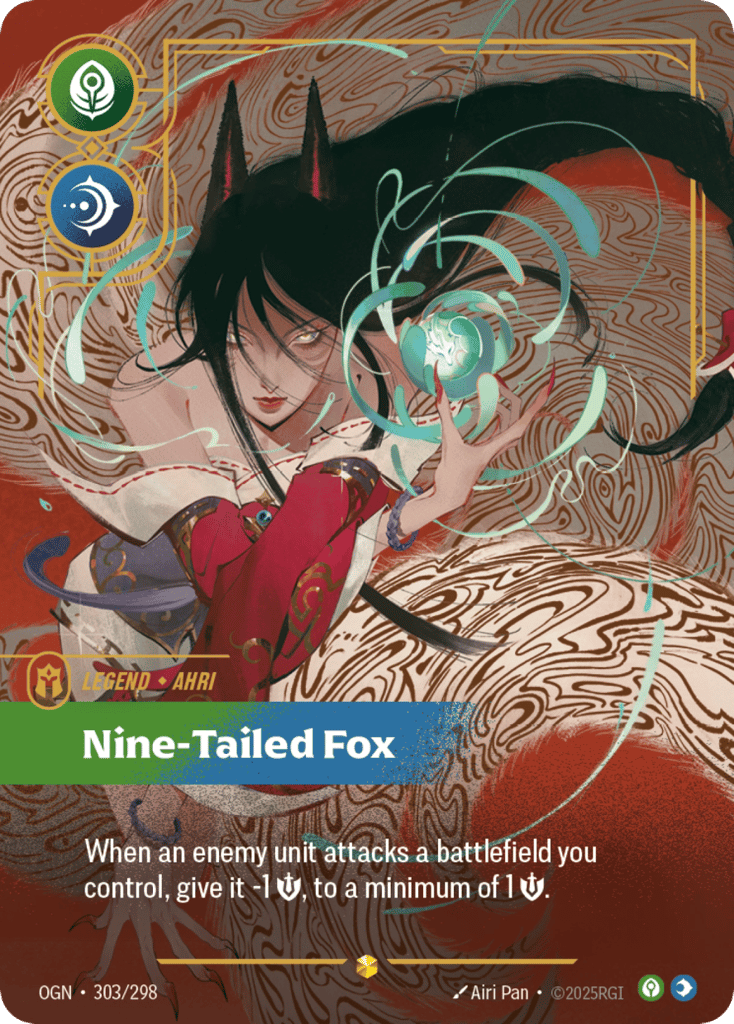 Ahri - Nine-Tailed Fox (Overnumbered) #303/298