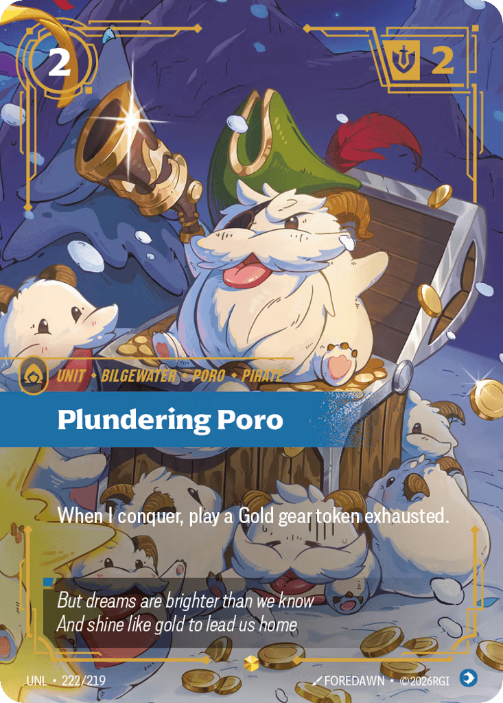 Plundering Poro (Overnumbered) #222/219