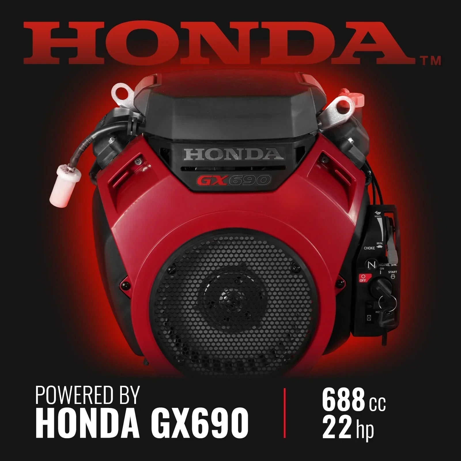 HONDA GX690 22HP 688cc Twin Cylinder Gasoline Engine Powered 7” Hydraulic Feeding Wood Chipper, DCH7